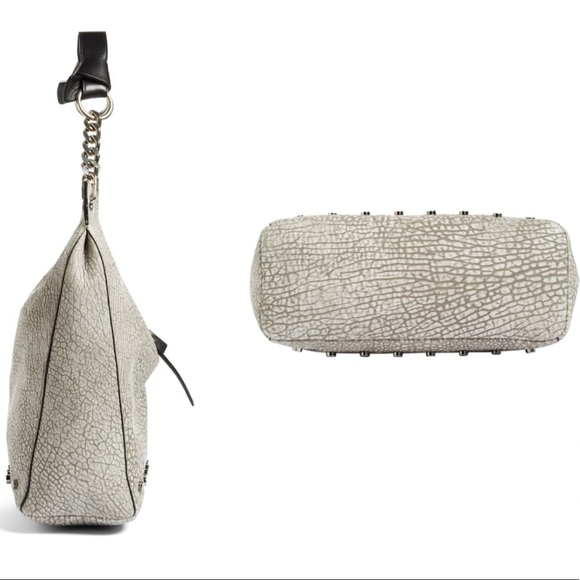 SOLD Jimmy Choo Washed Grainy Studded Raven Bag - Picture 4 of 8